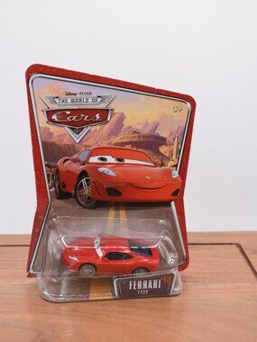Disney Pixar The World of Cars Diecast Car Ferrari F430 #21 Mattel 2008